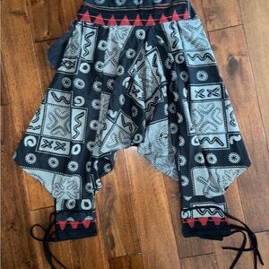 Harem Pants- Gender Neutral- Thai Hill Tribe Fabric
-One-size fits All